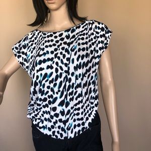 Loft animal print top, size M